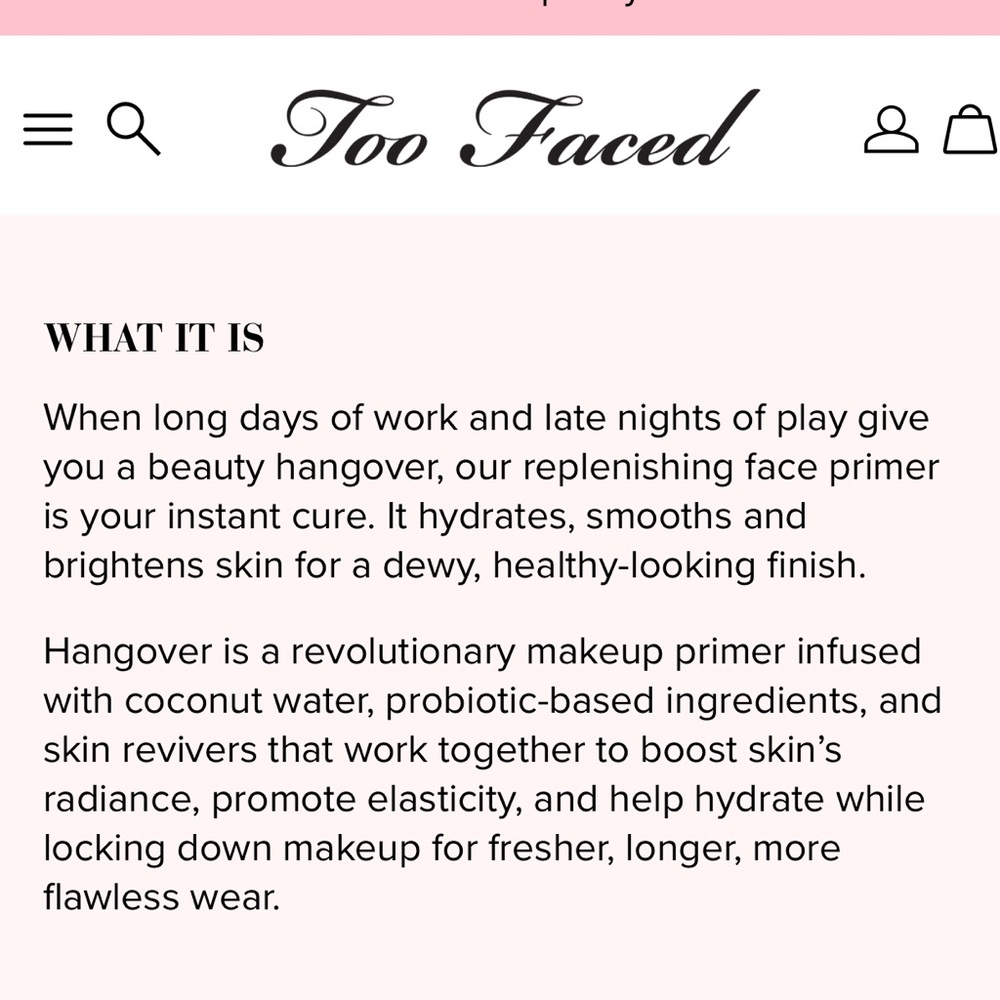 BRAND NEW 💫 Too Faced Hangover Replenishing Face Primer - Picture 6 of 10